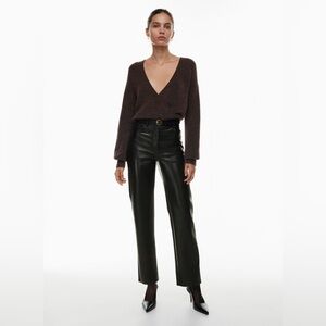 Aritzia/Wilfred Leather Melina Pant